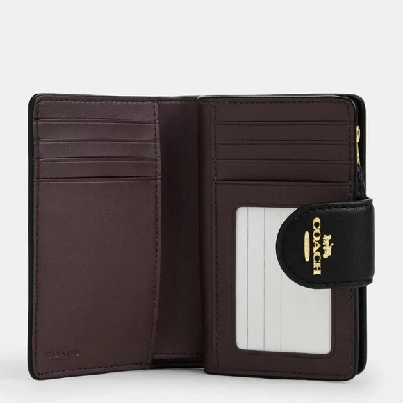 Coach Black Embossed Leather Wallet - Picture 2 of 3